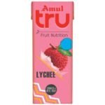 Amul Tru Litchi- 180 ml Tetra Pak