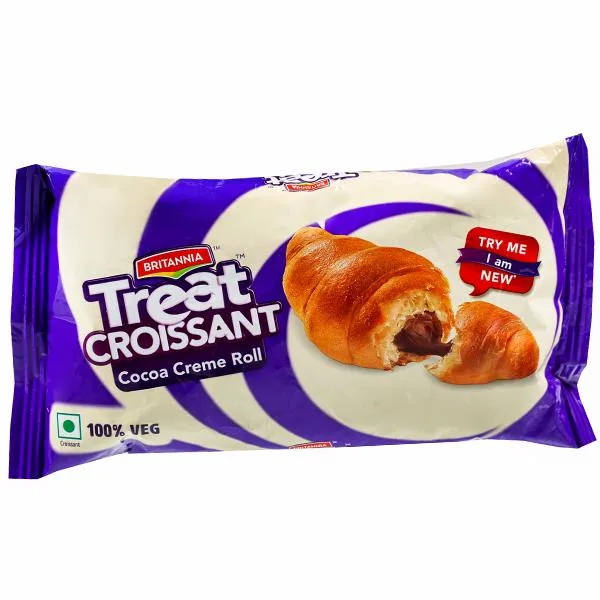 Britannia Treat Croissant - Cocoa Creme Roll - Image 1