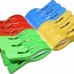 Plastic Cloth Hanging Clips Set of 12 Pieces