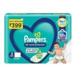 Pampers All round Protection Pants, Small size baby Diapers, S 28 Count