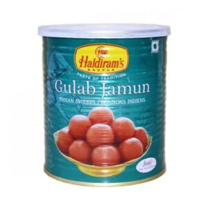 Haldiram Export Quality Gulab Jamun Tin, 1kg Net Weight Ready to Eat