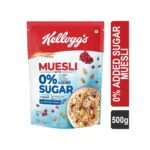 Kellogg's Muesli 0% Added Sugar, 20% Almonds & Raisins | 5 Grains, 500gm.