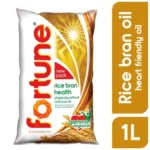 Fortune Rice Bran Health Physically Refined Oil, 1 L Pouch