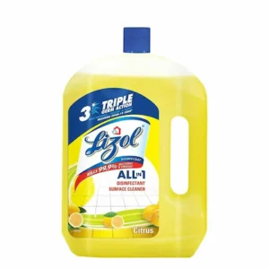 Lizol All in 1 Disinfectant Surface Cleaner Liquid - Citrus, 2Ltr