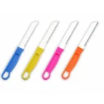 Stainless Steel Serrated Edge Small Kitchen Knife, 1 Piece (Any Color)