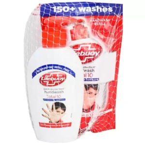 Lifebuoy Total 10 Handwash Bottle 190 ml, Free Lifebuoy Handwash Refill Pouch 185 ml