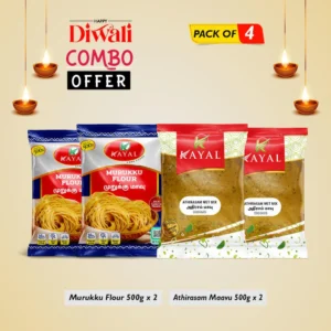 Diwali Combo Offer Kayal Muruku Floor 1 Kg + Kayal Athirasam Mix 1 Kg