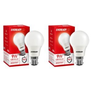 Eveready 9W LED Light Bulb| Cool Day Light (6500K) | Pack of 2