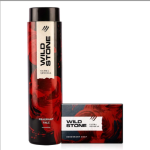 Wild Stone Ultra Sensual Soap75gm and Ultra Sensual Talcum Powder 100gm Combo Pack