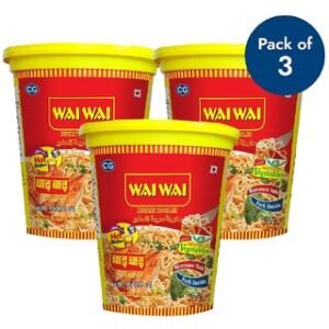 Wai Wai Ready To Eat Chicken Flavour Instant Cup Noodles, 70gm Buy 2 Get 1 Free