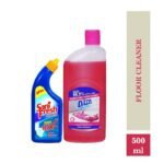 Dabur Dazzl Shield Floor Cleaner, Floral Freshness, Free Sani Fresh Toilet cleaner 200ml worth 37₹