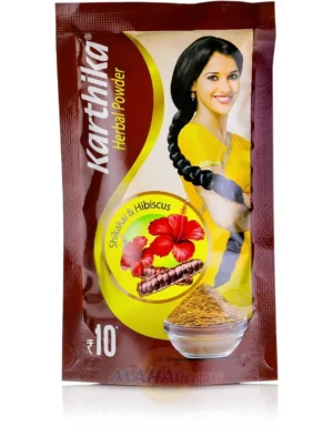 KARTHIKA Herbal Powder, Shikakai & Hibiscus, 50gm