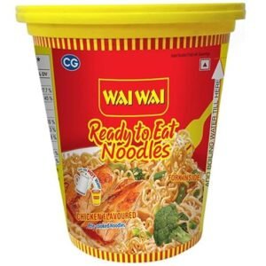 Wai Wai Ready To Eat Chicken Flavour Instant Cup Noodles, 70gm