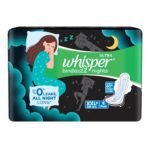 Whisper Ultra Bindazz Nights XXL+ Sanitary Napkin (6 Pads)