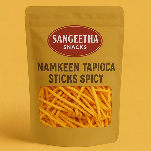 Namkeen Tapioca Sticks Spicy, 150gm Pouch - Image 1