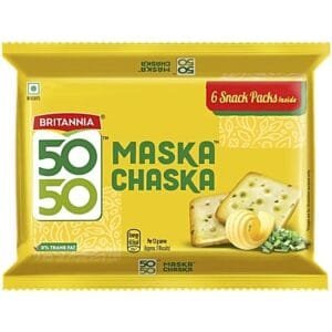Britannia 50-50 Maska Chaska Biscuits, 300gm One Pack