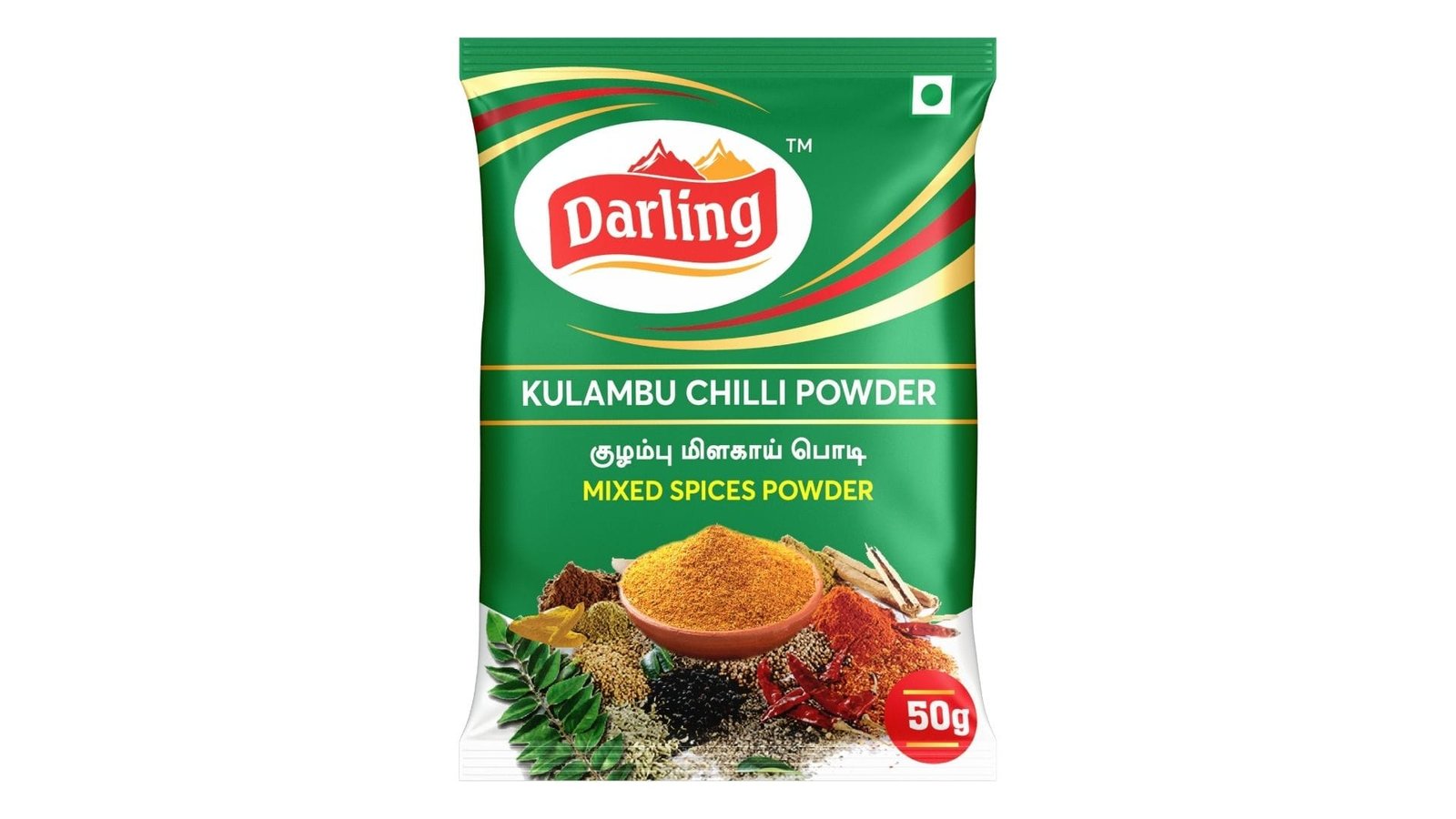 darling kulambu chilli Darling Kulambu Chilli Powder, 500gm Free Plastic Container with this pack. - Image 1