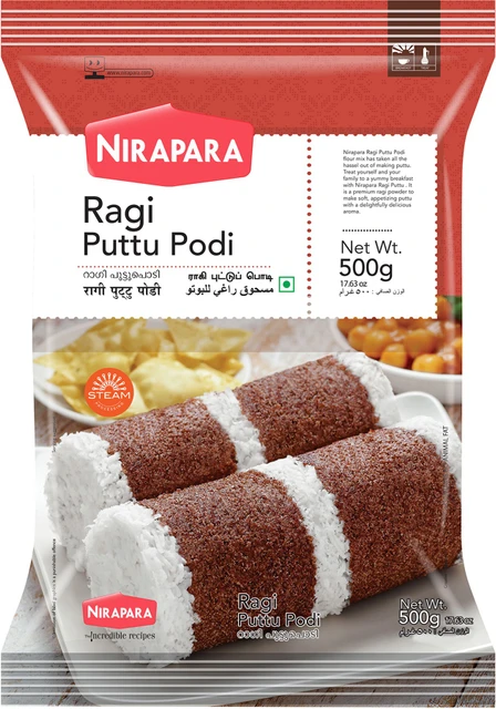 puttu Nirapara Ragi Puttu Podi , 500gm - Image 1