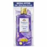 Yardley London Morning Dew Shower Gel, 250ml + 180ml refill pack Free