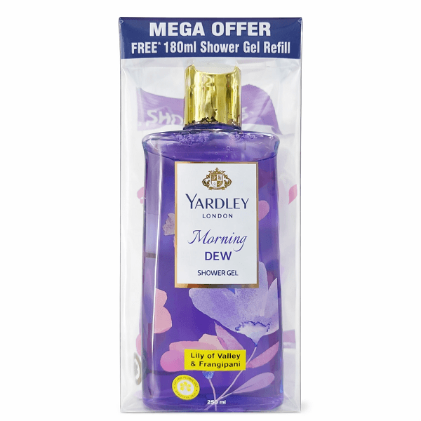 ChatGPT Image Feb 10, 2026, 01_50_54 PM Yardley London Morning Dew Shower Gel, 250ml + 180ml refill pack Free - Image 1