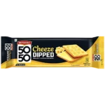 Britannia 50-50 Cheeze Dipped Sandwich Biscuit, 120g+30g
