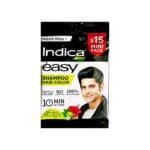 Indica Easy Men Natural Black Shampoo Hair Colour, 10ml