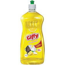 Giffy Dishwash Gel Lemon Active Salt, 250ml