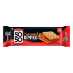 Britannia 50-50 Caramel Dipped Sandwich Biscuit, 120g+30gm
