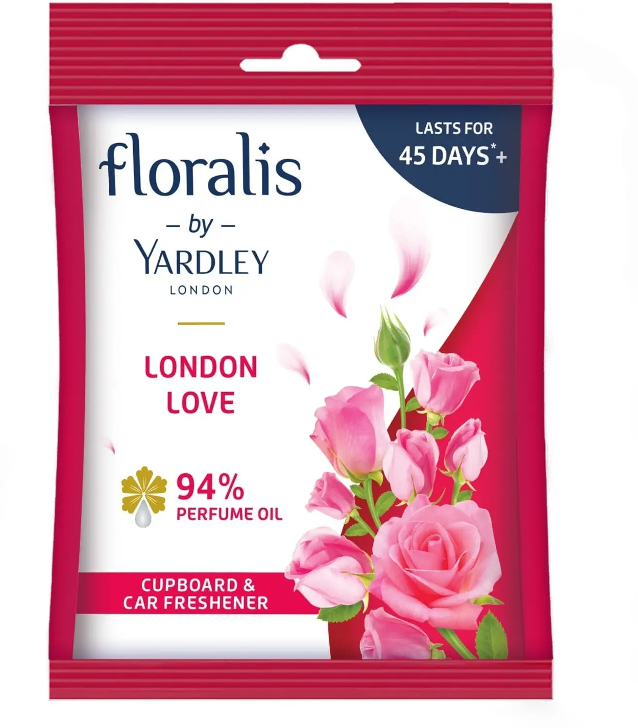 london Floralis by Yardley London - London Love- 94% Perfume Oil - Cupboard & Car Freshener - Image 1