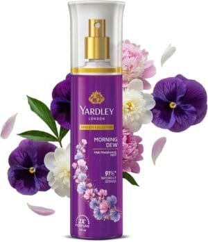 Yardley London Morning Dew Fine Fragrance Body Mist Spray, 135ml