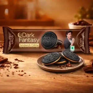 Sunfeast Dark Fantasy Chocolate Sandwich Cream Biscuits , 50gm