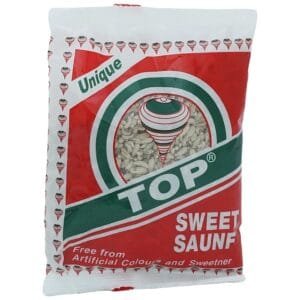 Top Sweet Saunf | Sugar Coated Fennel Seeds | Mouth Freshener, 100gm