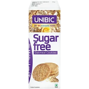 Unibic Sugar Free Oats Cookies, Low GI No Maida Biscuits, 75gm