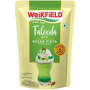 Weikfield Kesar Pista Flavoured Falooda Mix, 200 gm
