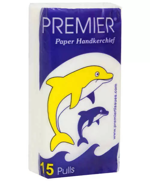 PREM0018 PREMIER Paper Handkerchief Tissue, 15Pulls - Image 1